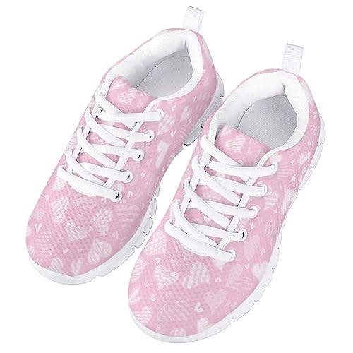 Kids Running Shoes for Girls Boys Strap Athletic Tennis Fitness Sneakers White Sole3