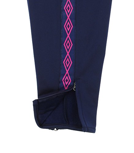 Umbro Girls Double Diamond Track Pants,Navy/Pink3