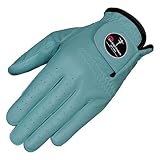 Ever-Bright Men'S Golf Gloves Opticolor Premium Leather Golf Glove (Sky Blue, Left Medium/Large)