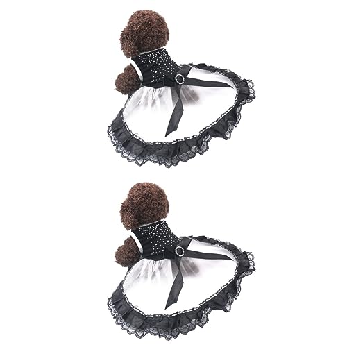 Toddmomy 2 Unidades Vestido De Estimação Vestidos De Novia Secagem Rápida Conforto Roupas Para Anima