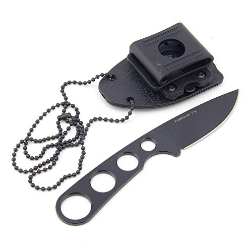 Sanrenmu 7130 Straight Fixed Blade Knife With Sheath 8Cr14Mov Stainless Steel Blade Handle(Black) #TOP3