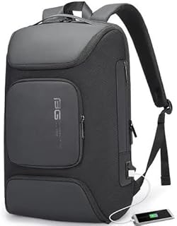17 Inch Laptop Bag - Imported Waterproof Canvas Fabric with Anti Dust Peel and Stick USB - Black