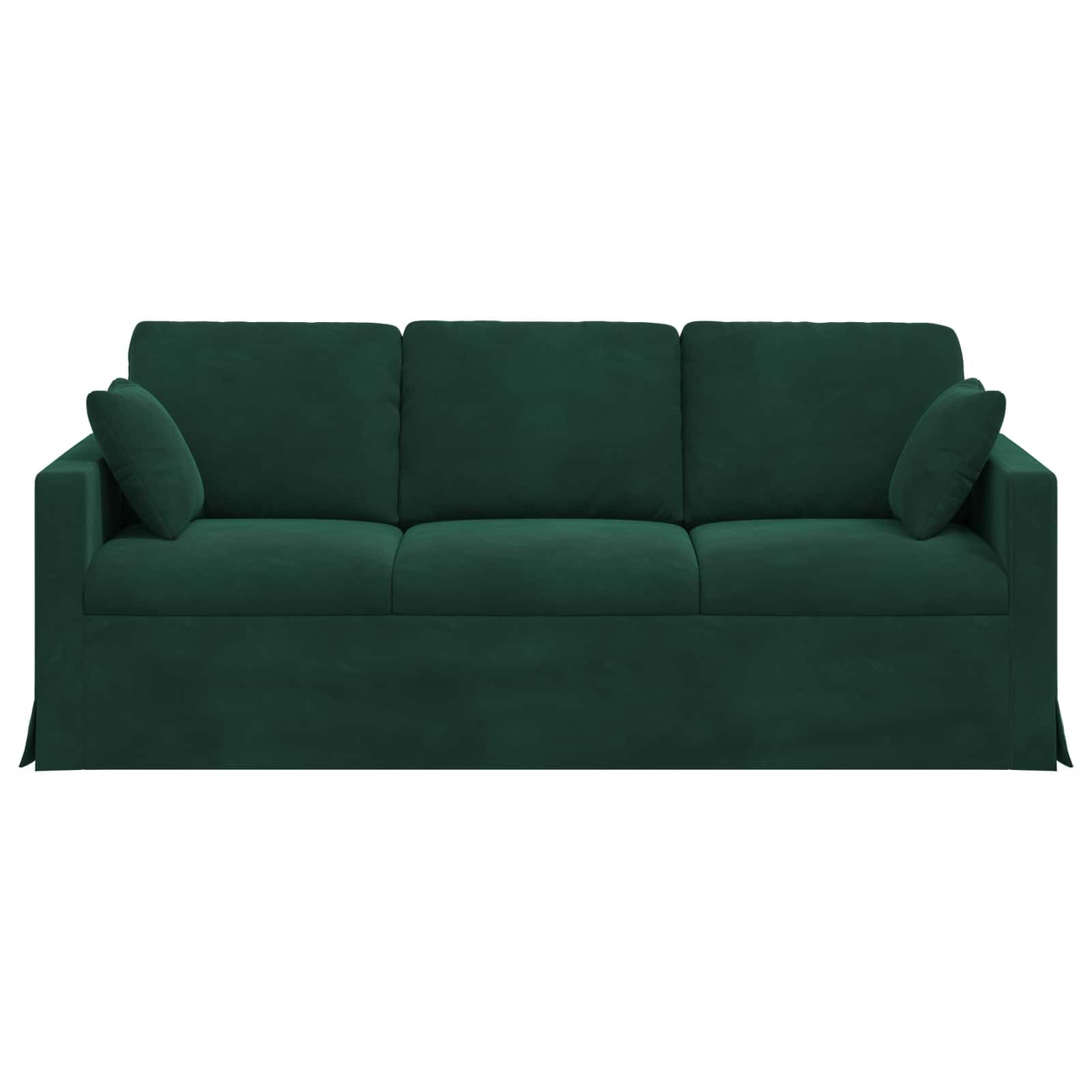 vidaXL Sofá Verde Oscuro 198 x 78 x 80 cm Terciopelo