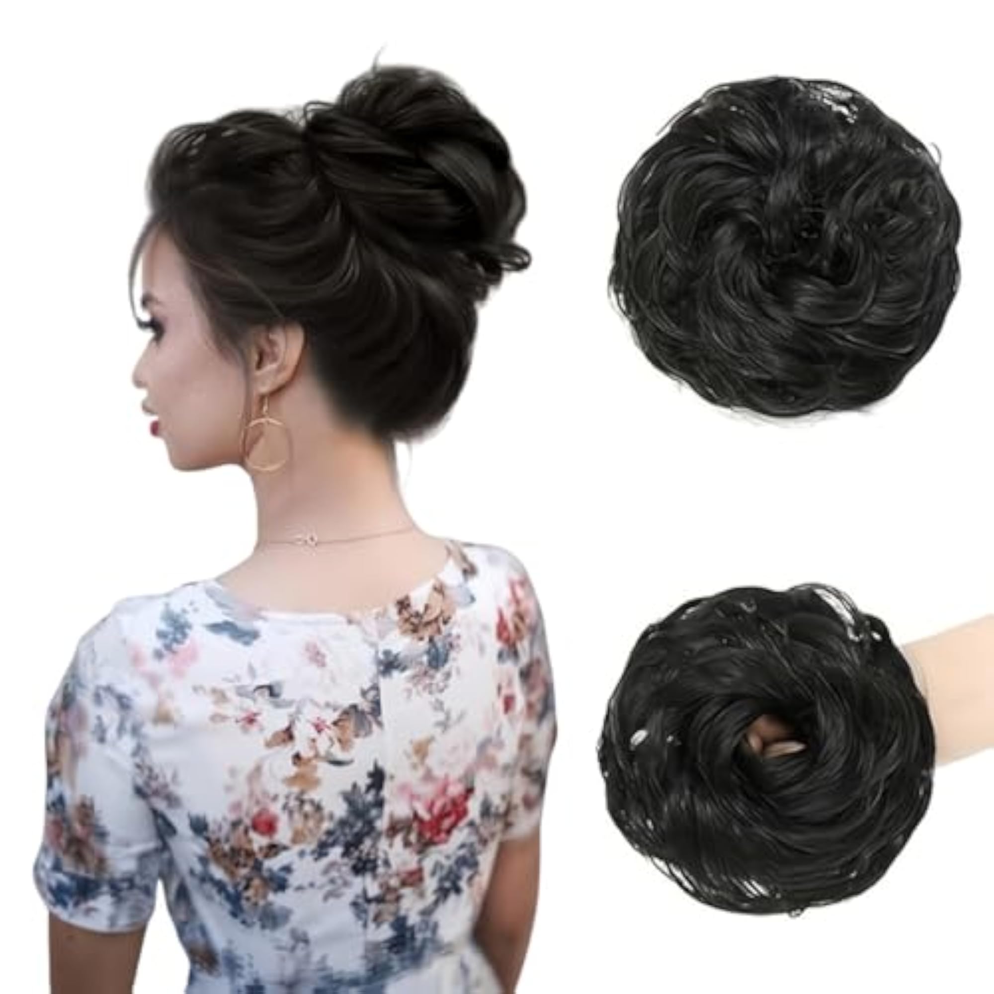 Natural Black Rafall Juda Bun Fashion Hair Extension