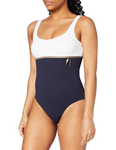 Livia   Bañador para Mujer, Talla 46 (46), Color Azul Marino