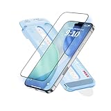 FLOLAB NanoArmour ONETIME MAX for iPhone 17 Pro Max Screen Protector: Clear Anti-Blue Light Screen Protector,Infinity Edge, Military-Grade Tempered Glass, Durable, Easy Install, Dust-Free