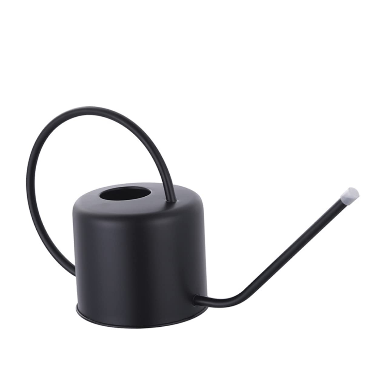 TOYANDONA Regadera de Acero Inoxidable Mango Ergonómico de 1,3l y Superficie Lisa para Riego Interior y Exterior de Plantas