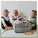 Parker Baby Co. Diaper Caddy - Nursery Storage Bin and Car Organizer for Diapers and Baby Wipes - Gray, Large