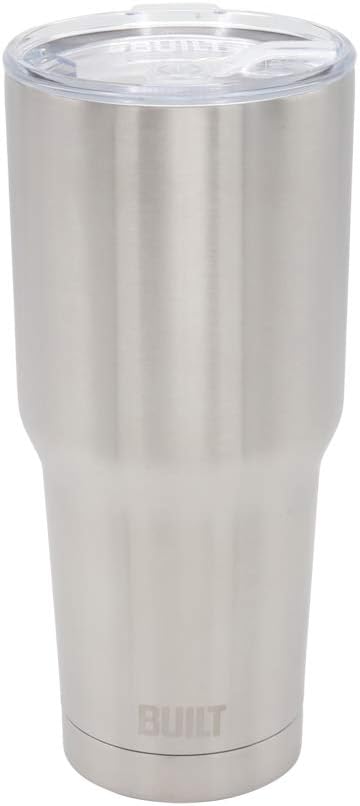 BUILT Double Walled Stainless Steel Tumbler Set with Replacement Lid, 2 Reusable Tritan Wire Straw Cleaning Brush in Gift Box, 30-ounces - Image 6