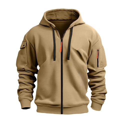 Hoodies For Men Loose Workout Jacket Hooded Sweatshirt With Pocket Fall Winter Sweatshirt Long Sleeve Casual Hoodie