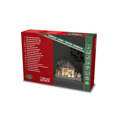 Konstsmide Christmas Arco Luminoso Led Casa E Panificio A Batteria - 2