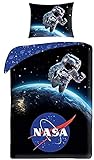 nasa weltraum 100% Baumwolle Bettwäsche 2-Tlg Set. Offizielles Lizenzprodukt.