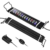 iluminacion led para acuarios plantados Material de Aluminio de Alta Calidad: el cuerpo principal de la lámpara del peceras de agua está hecho de material de aluminio de alta calidad, que tiene una excelente resistencia al agua y disipación de calor. Debido a que es delgado y liviano, es muy fácil de instalar.