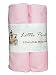 2 pack Baby Bassinet Cradle Jersey Fitted Sheet Pink, 100% Cotton-Luxury Brushed Percale 15x33 inches