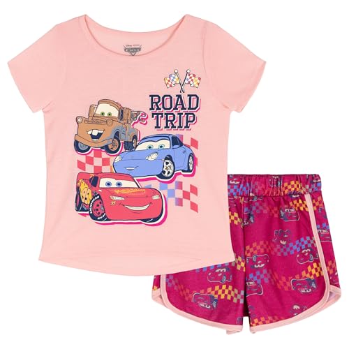 Image of Disney T-Shirt and French Terry Shorts Outfit Set Infant to Big Kid Sizes (18 Months - 14-16)