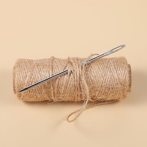 Image of 4 Pcs Professional Upholstery Needle 4 inch 6 inch Sewing Needles Large Eye Hand Sewing Needles Stainless Steel Yarn Needle Embroidery Needles for Hand Sewing Stitching and Crafting Projects