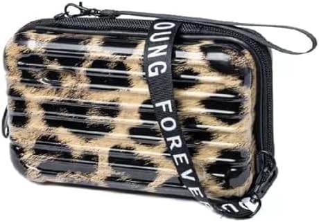 HAYSCHForever Young Sling Bag for Women and Girls | Crossbody & Mini Suitcase Box | Multi Pattern with Detachable Shoulder Strap and Convertible into Cosmetic