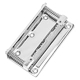 CONGARTENO Placa Puente Mandolina de Repuesto Metal Plateado Puente Sillín para Cuerdas Fácil Instalación y Preciso Compatible con Mandolinas Acústicas y Diversos Estilos Musicales