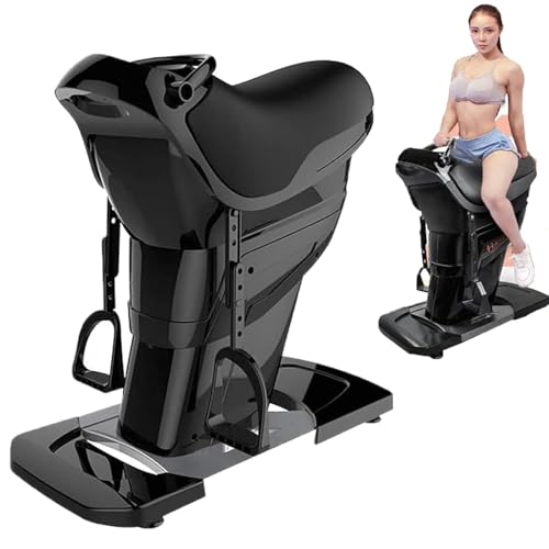 VitalisWorks Máquina de Equitación Eléctrica, máquina de Fitness de equitación simulada 3D de Interior de 200W, Capacidad de 150 kg, con función Bluetooth, 20 velocidades (Black)