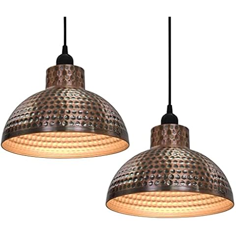 vidaXL Semi-Spherical Ceiling Lamps - Copper Colour Cover