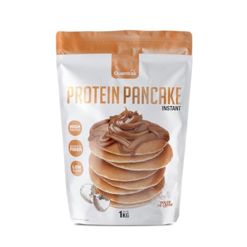 Quamtrax Nutrition - Protein Pancake - 1 kg - Dulce de Leche - Alto en proteínas, bajo en azúcar y delicioso sabor
