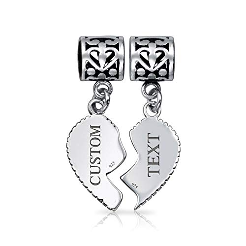 Colgante Big Sis Little Sis de plata para pulsera europea