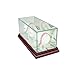 MLB Triple Baseball Glass Display Case, Cherry