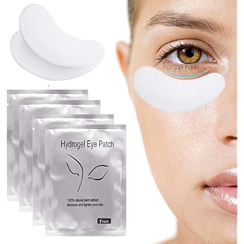 Chargenyang Under Eye Gel Pads Eyelash Extension Pads Lint Free DIY False Eyelash Lash Extension Makeup Eye Gel Patches Pack (50 Pair) Cover
