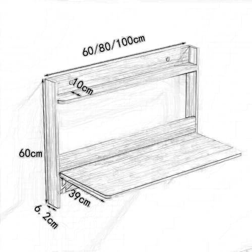 Table d ordinateur pour petits espaces bureau pliable mural compact