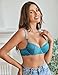 Avidlove Women's Sexy Lace Bra Sheer Underwire Unlined Balconette Everyday Bras Lingerie