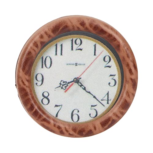 RvSky Dollhouse Accessories 1:12 Dollhouse Wall Clock High Simulation Wooden Miniature Wall Clock fo