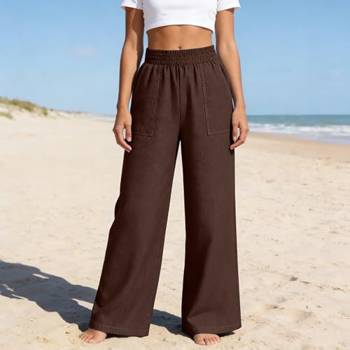 Pantalon ample pour femme à taille élastique chic - 3