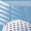 Shower Head Cleaning Brush for Small Hole, Multifunctional Shower Head Cleaner Tool Anti-Clogging Nozzle with Storage Boxes, Showerhead Cleaner Picks for Household Bathroom, 30 Pcs