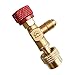 1 Pcs Valve De Sécurité Liquide,Connecteur De Tuyau R410A, Valve De Contrôle De Débit En Laiton, Soupape De Sécurité De Climatisation,Pour Tuyau De Charge De Réfrigérant R410A