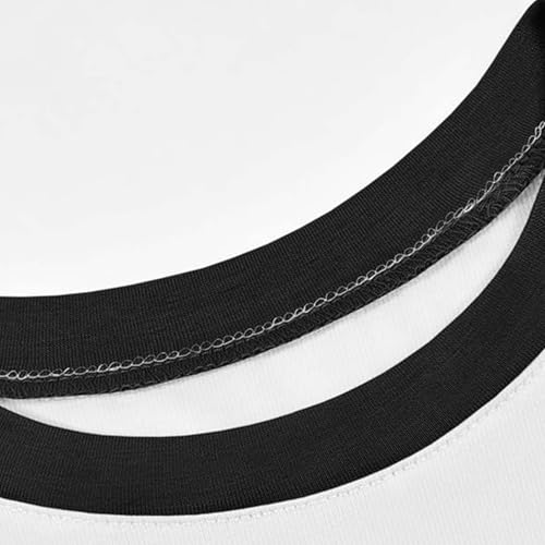 Teens Boys Short Sleeve Baseball Tee Shirt Toddler Girls Basic Color-Block Raglan Tops Kids Summer Casual Crewneck Blouses4