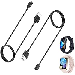 HOMTERN Paquete de 2 cargadores para Huawei Band 8/Band7/Band 6/Band 6 Pro, Watch Fit/Fit Mini/Fit 2, para Honor Band 7/Band 6/Watch ES, cable de carga USB de 3.3 pies, accesorios para reloj