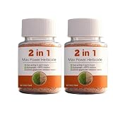 2 in 1 Max Power Herbicide, Fast-Acting Weed Killer, Glufosinate Ammonium and Sulcotrione, Controls Glyphosate-Resistant Weeds, 50g (2 PCS)