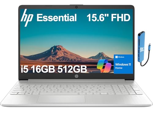 HP Laptop 15.6 pulgadas Core i5 16GB RAM 512GB SSD