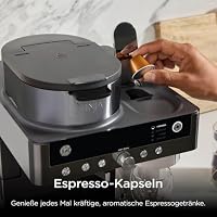 Ninja Prestige 2-in-1 Filterkaffee- und Kapselmaschine mit integriertem Milchaufschäumer, für Latte, Eiskaffee und Flat White, Grau-Metall CFN802EUGM – Ansicht 3