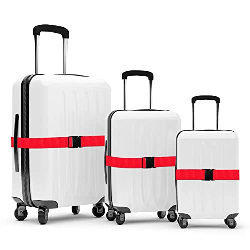 Koffergurt Karteo für Koffer und Taschen, rot, 1 Stück