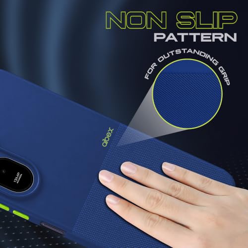 Image of AIBEX Premium Back Cover Case Compatible for Redmi A7 Pro 5G / A7 Pro 4G / Poco C85X 5G|Scratch & Drop Tested Shockproof Matte Texture Case Soft Microfibre Lining Slim Fit Cover Anti-Scratch - Blue