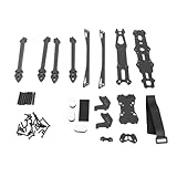 DGLDCSHUAI Drohnen-Rahmen-Set, 3K-Vollcarbon-Rahmen-Set, 295 mm Radstand, 6 mm Armstärke für Mark4 V2 7 Zoll FPV Racing Quadcopter