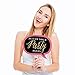 Big Dot of Happiness Funny Chic 18th Birthday - Pink, Black and Gold - 18th Birthday Party Photo Booth Props Kit - 10 Piece