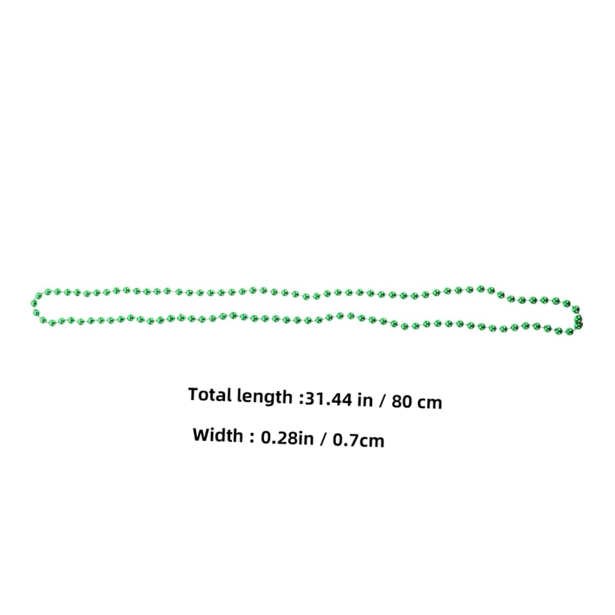 Abaodam 12Pcs Gras Beaded Necklace for Carnival Parties Bright Beads Easy to Wear Bead Necklaces for Festivals Costumes and Celebrations