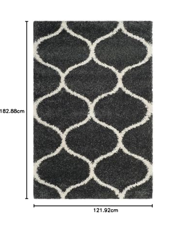 Image of Carpet for Living Room 4x6 feet Anti Skid Rug Colour Grey