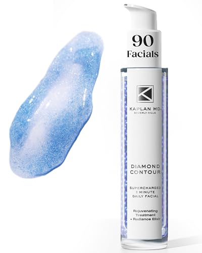 KAPLAN MD Diamond Contour Supercharged 1-Minute Daily Facial, Rejuvenating Treatment + Radiance Elixir, 3 oz.