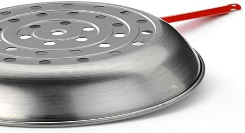 Poêle à marrons Ilsa 261 argenté 26 cm facile à utiliser pour les familles