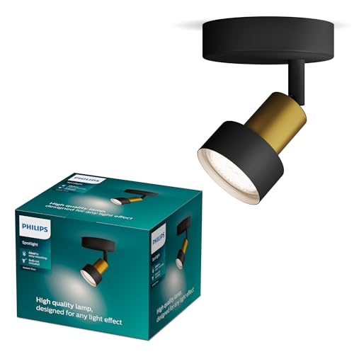 Philips Conduit Spot, 1 Faretto, 35W, Attacco Gu10, Lampadina Non Inclusa, Grado Di Protezione Ip20, Nero