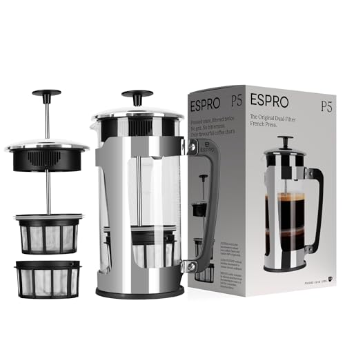 ESPRO - P5 French Press Coffee Maker – Patented Double Microfilter for...