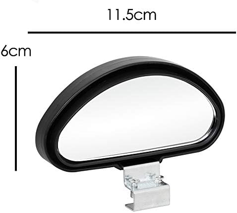 TRIXES 2 X Adjustable Car Van Blind Spot Blindspot Wide Angle Towing Mirror - Car Accessories - Small Mirrors - Mounting Mirrors for Side and Rearview Mirrors